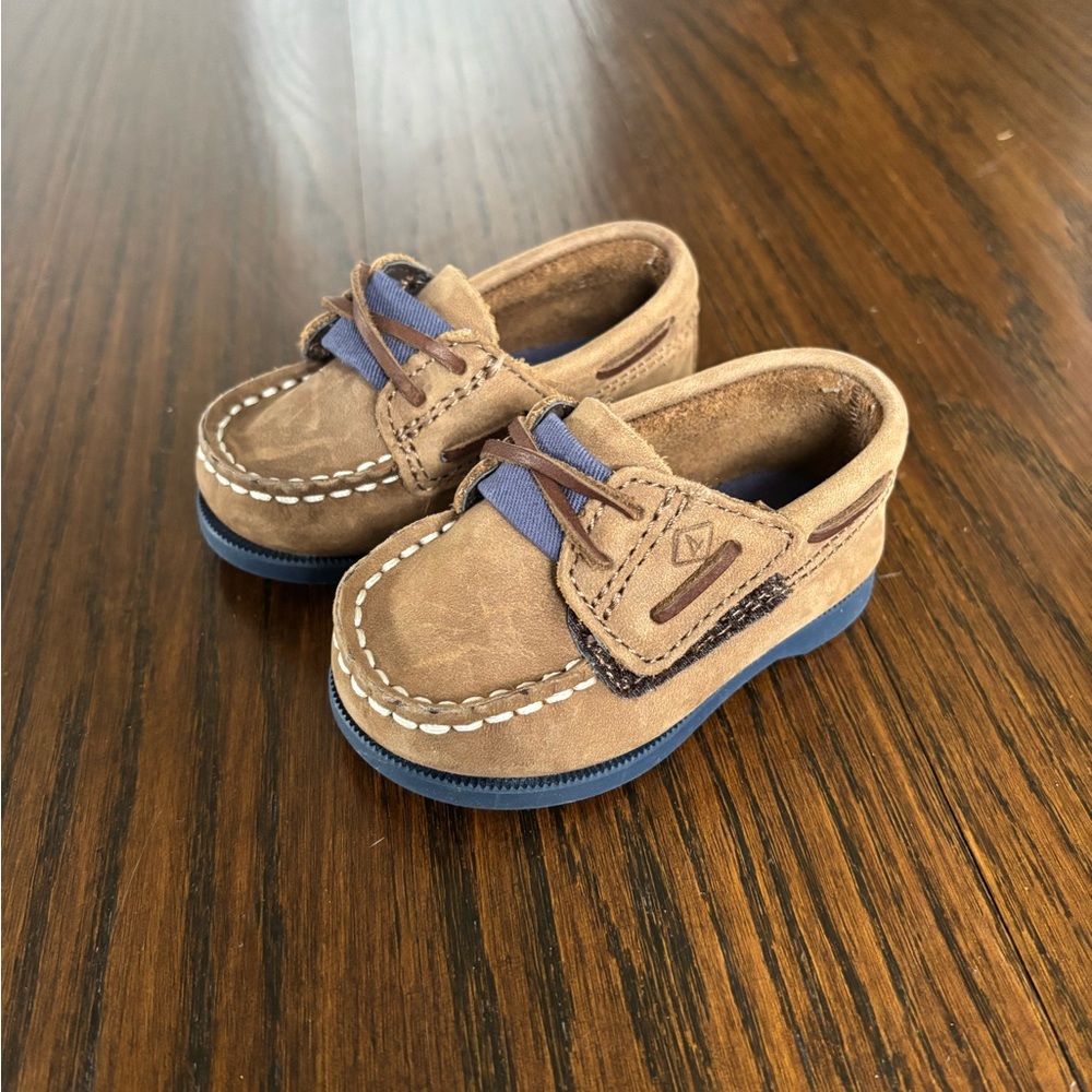 Kids Brown Boat Shoes